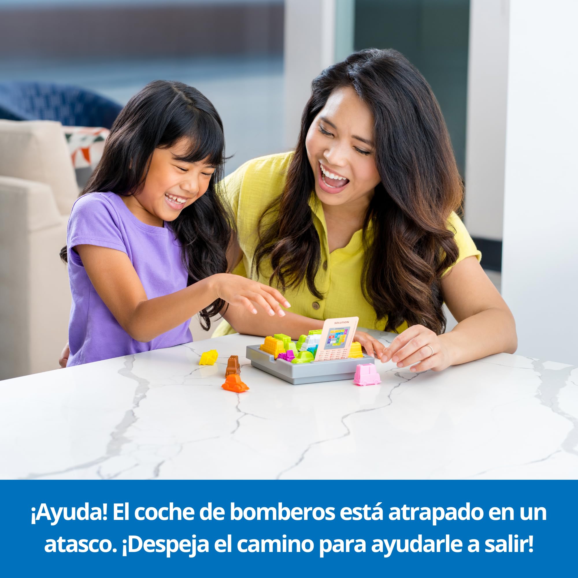 ThinkFun - Rush Hour Junior, Juegos de Mesa Niños 5 Años o más, Juegos de Lógica, 40 desafios, Regalo niño 5 años, Juegos de Mesa Familia, Versión en Español