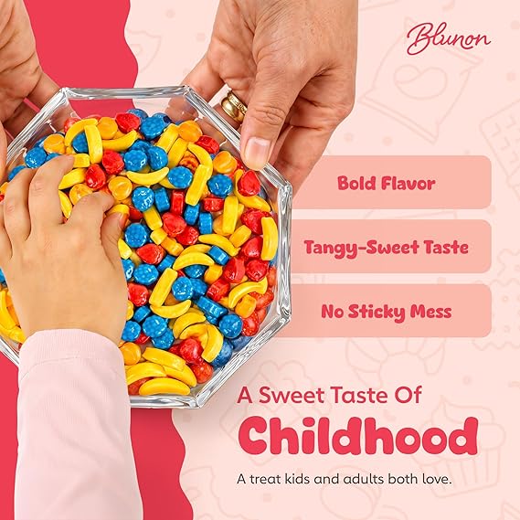 Fruit Shaped Hard Candy - 3 Pounds Bulk - Kids Candies Nostalgic - Gumball Machine Refills Candy Bar - 2000 Pieces