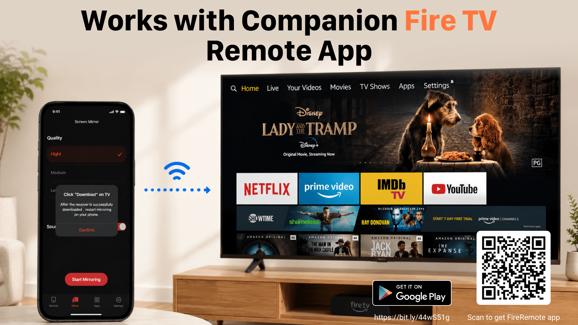 Screen Mirroring for Fire TV – Cast Android Phone to Firestick | Works ...