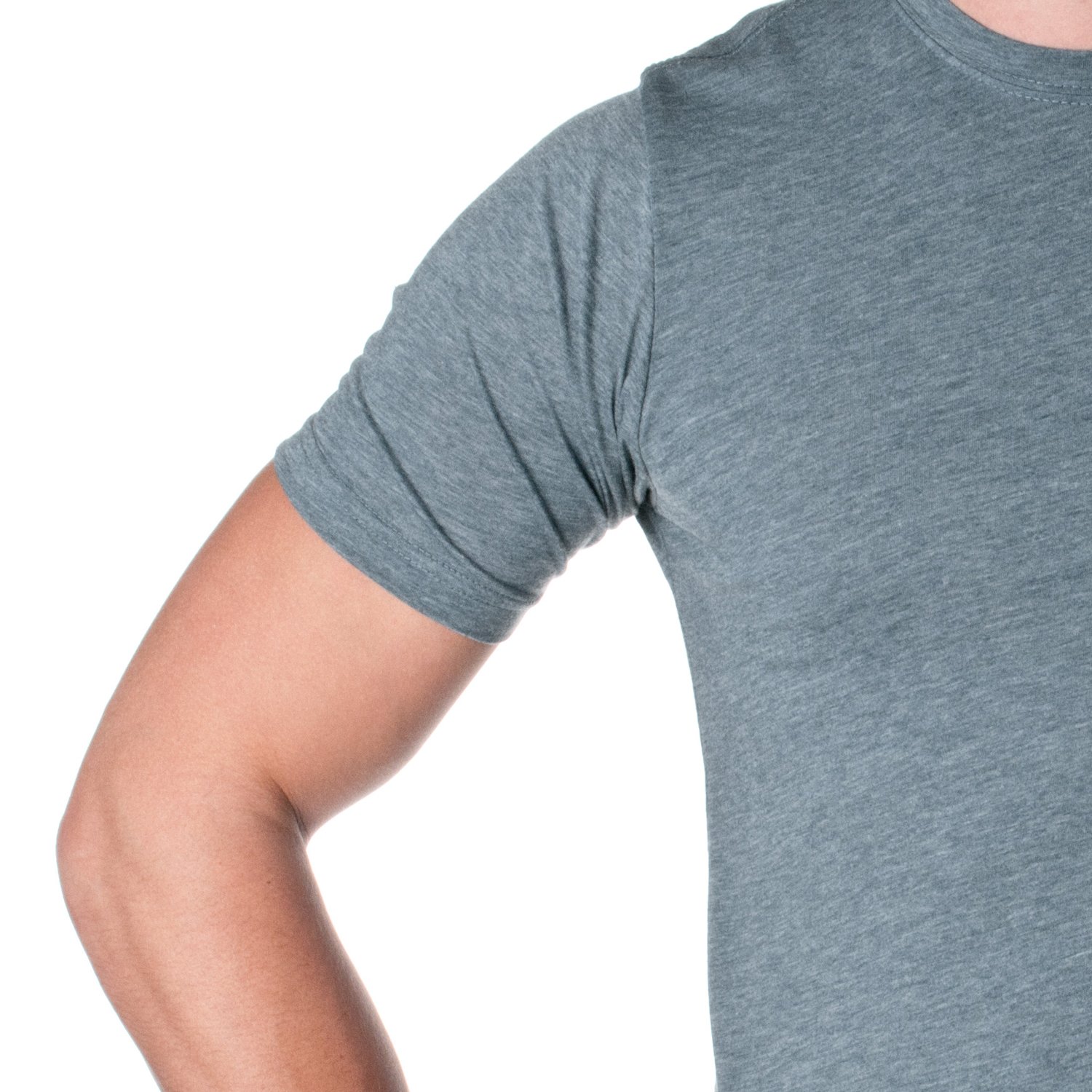 Next Level Unisex Poly/Cotton Crew Neck T-Shirt - XL, Indigo - View #9