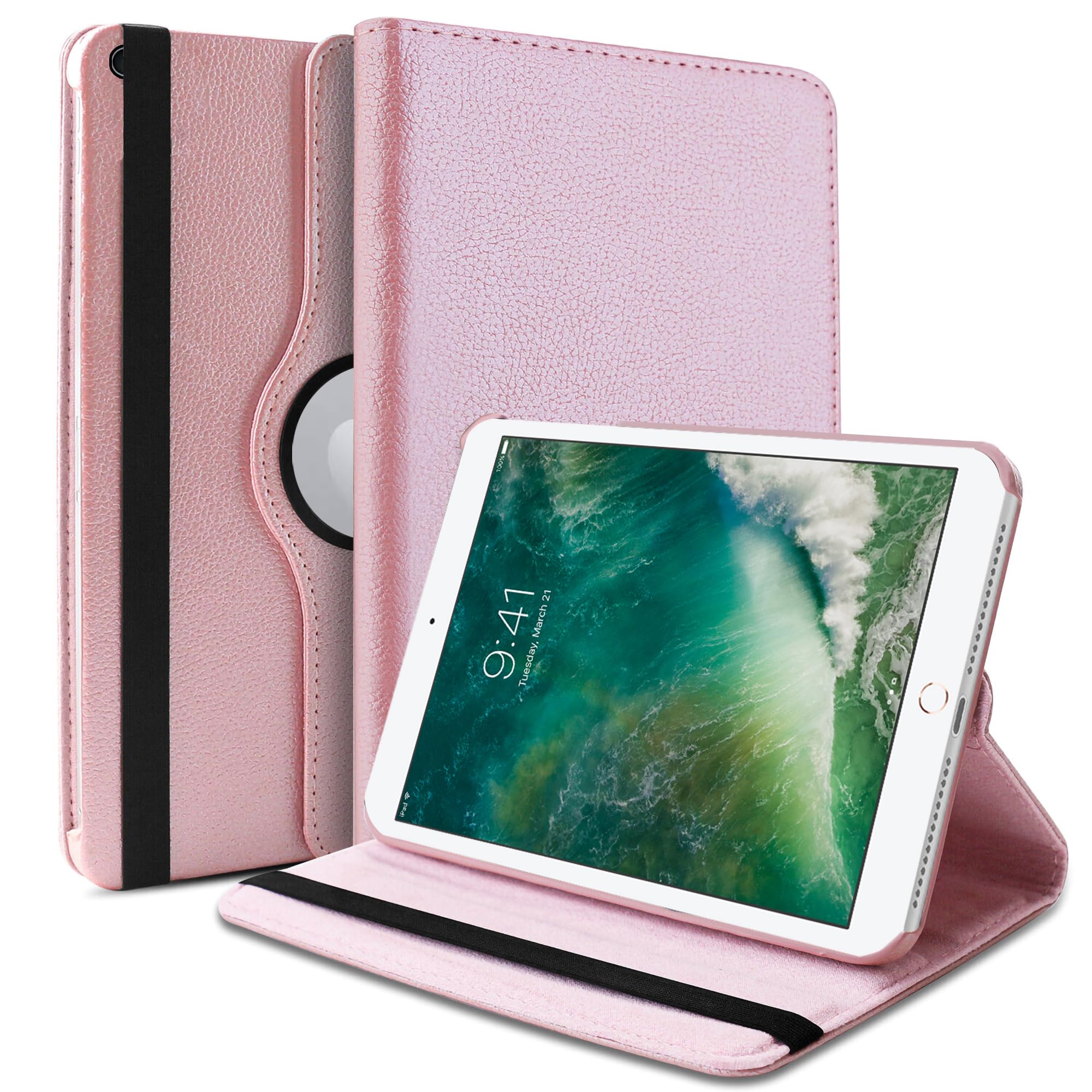 TGK Rotating Cover for iPad 9.7 inch Cover, iPad 6th Generation 2018 Model A1822 A1823 A1893 A1954 (Rose Gold) 360 Degree Stand Magnetic Smart (Auto Sleep/Wake Function) Leather Flip Case (B07CHMQ7BC) Amazon Price History, Amazon Price Tracker
