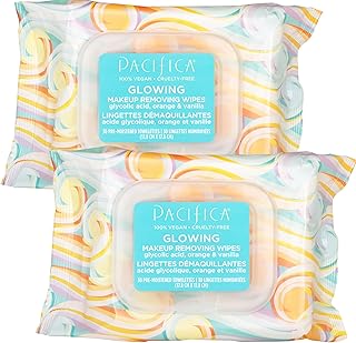 Pacifica Toallitas faciales removedoras de ma...
