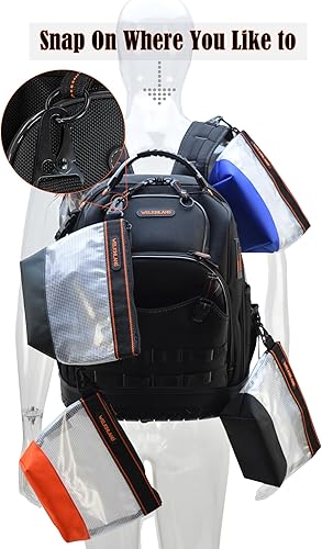 Miniatura 8 de WELKINLAND Organizador de bolsa de herramientas transparente de 10 pulgadas - 4 bolsas de herramientas con cremallera