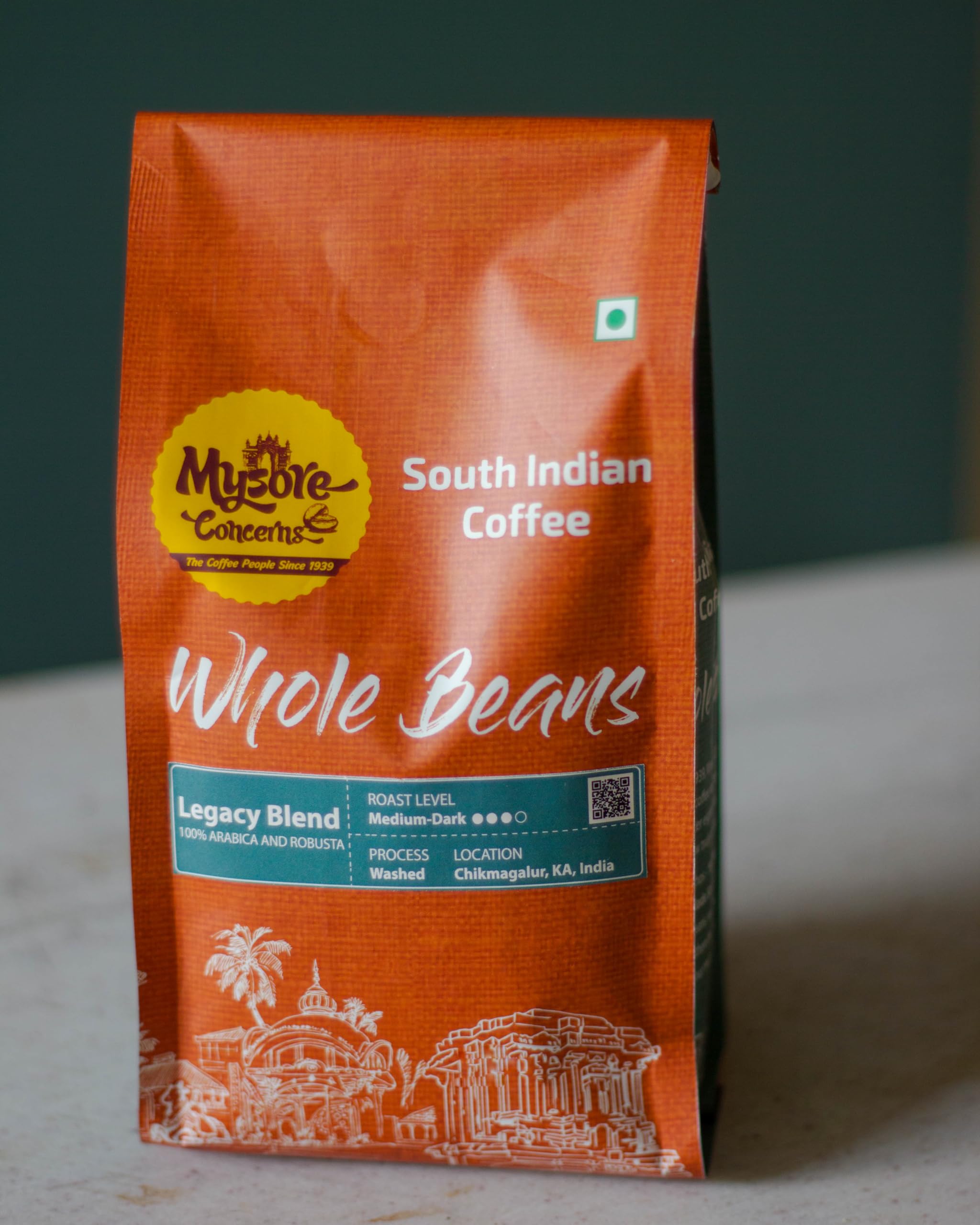 Mysore Concerns | Whole Coffee Beans | Freshly Roasted (250g) | Single Origin | Legacy Blend | Pack of 1