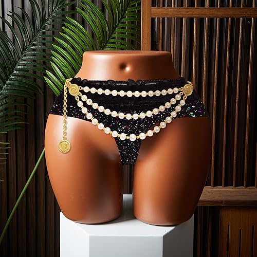 Miniatura 4 de Briwooody maniquí brasileño curvo de cadera BBL de cuerpo medio afroamericano femenino para exhibición de ropa interior de panty (marrón oscuro)