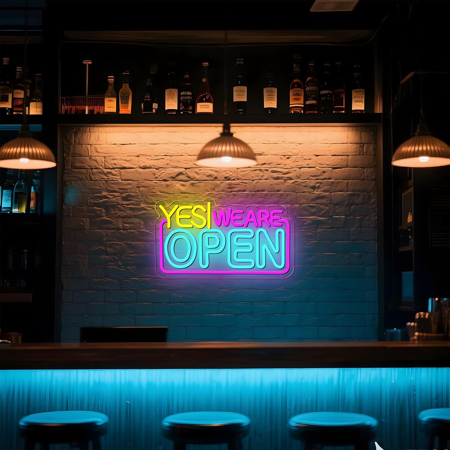 Open Neon Sign LED Yes! We are Open Neon Light Sign Colorful Neon Open Signs USB Neon Lights for Business Shop Hotel Restaurant Bar Decor Light - Image 3