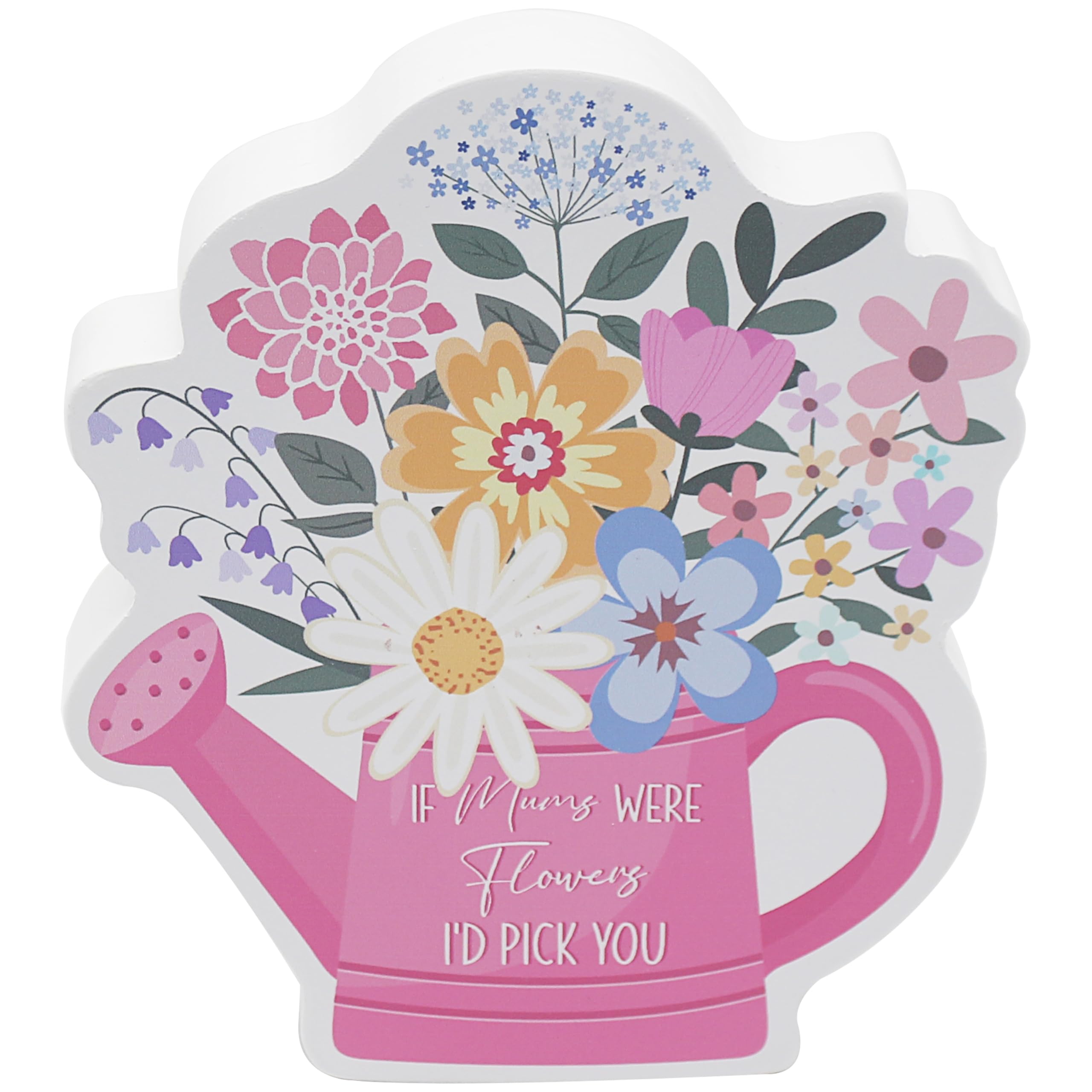The Leonardo Collection Mother's Day Mum Plaque - Pink For Home Decor & Gift | Wooden and Acrylic Plaques For Home and Office | Ideal Signs & Plaque Birthday Gifts For Women & Mom