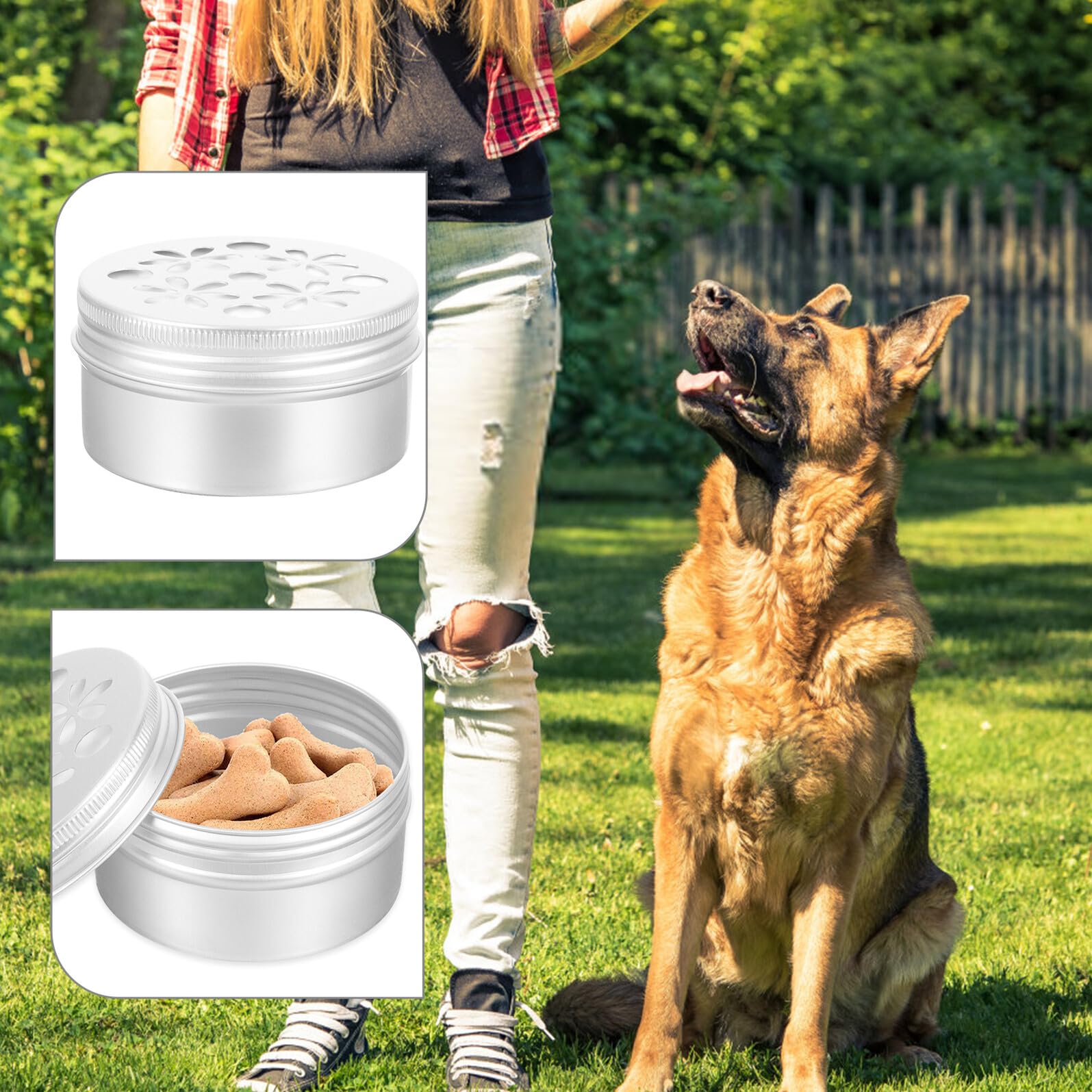 GALPADA 10 Piezas Cajas de Aroma para Adiestramiento Canino Equipo de Adiestramiento Canino Latas Metálicas Tapa para Perros para Entrenamiento de Olfato