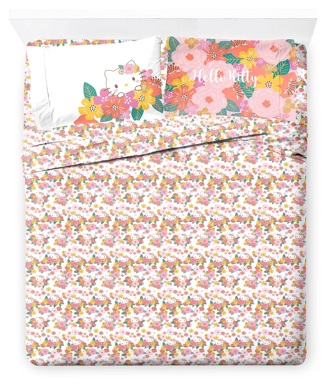 Amazon.com: Jay Franco Hello Kitty King Size Sheet Set - Super Soft 4 ...