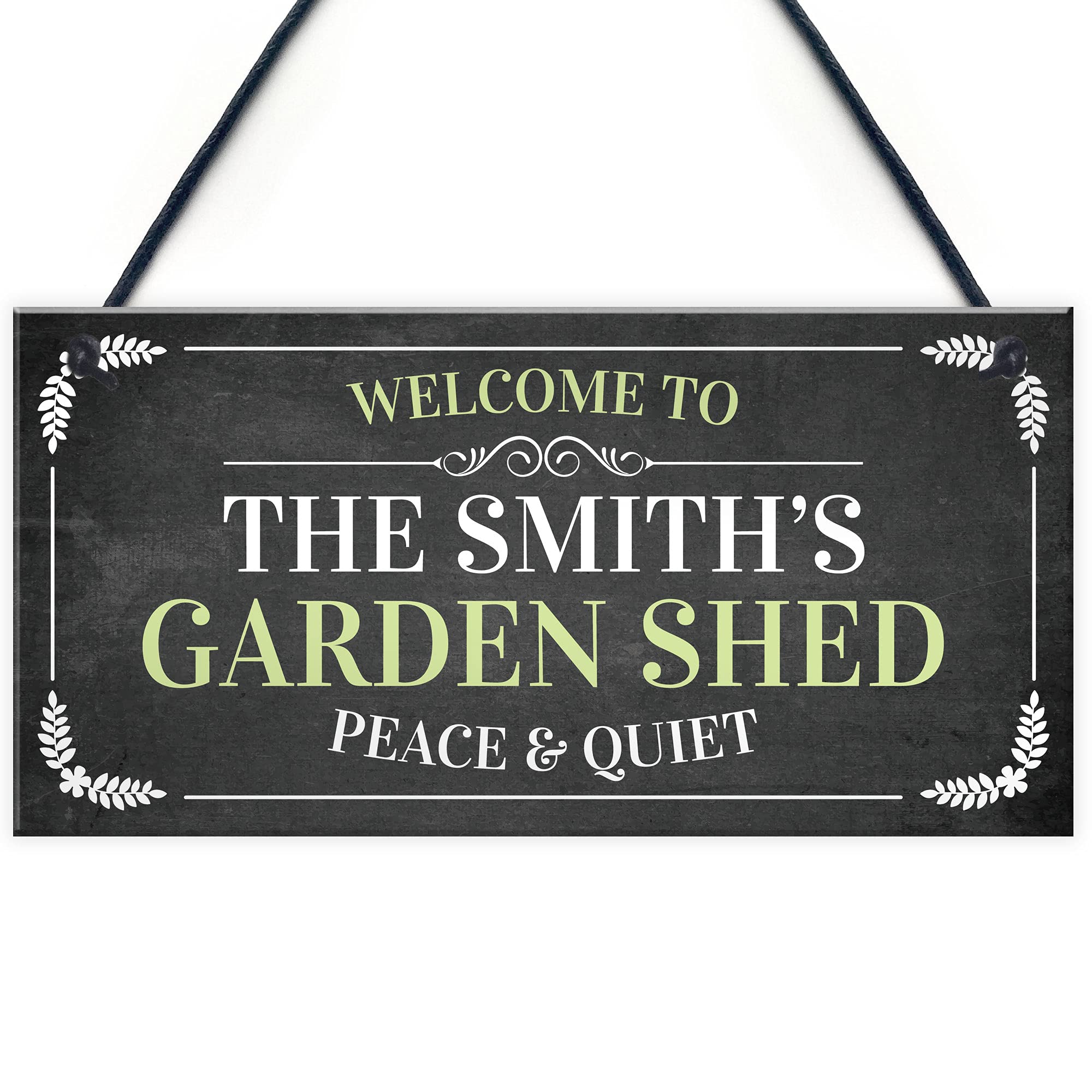Garden Shed Sign Personalised Welcome Plaque Summerhouse Sign Home Gift