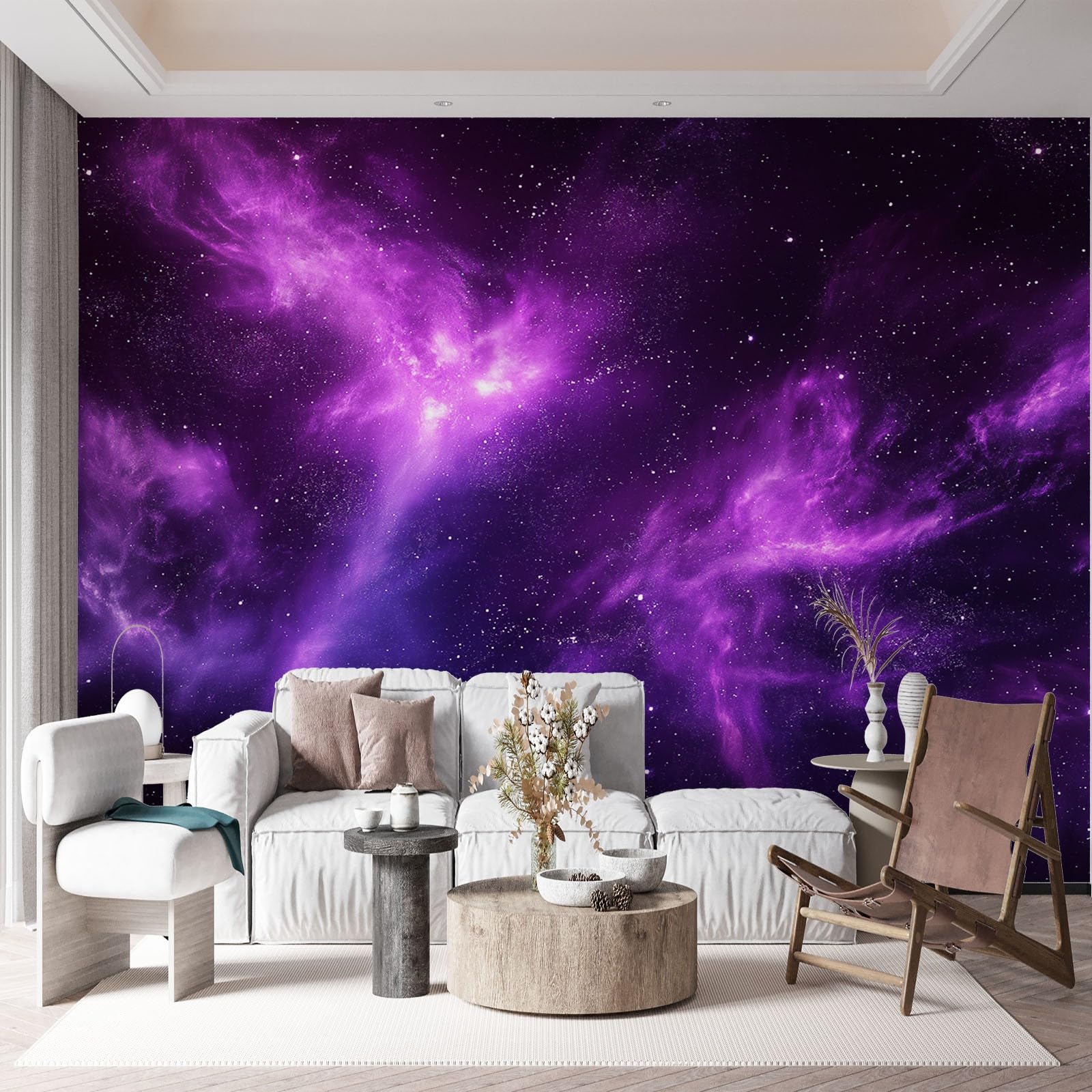 Panoramiczny sen wszechświat galaktyka tapeta mural 300 x 210 cm (szer. x wys.), plakat ścienny sci-fi mgławica fototapeta mural efekt 3D, plakat dekoracja do sypialni salonu korytarza