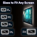 Luminoodle USB Bias Lighting - LED TV Backlight Strip - Ambient Home Theater Light, TV Accent Lighting to Reduce Eye Strain, Improve Contrast - White - Large (30" - 40" TV)