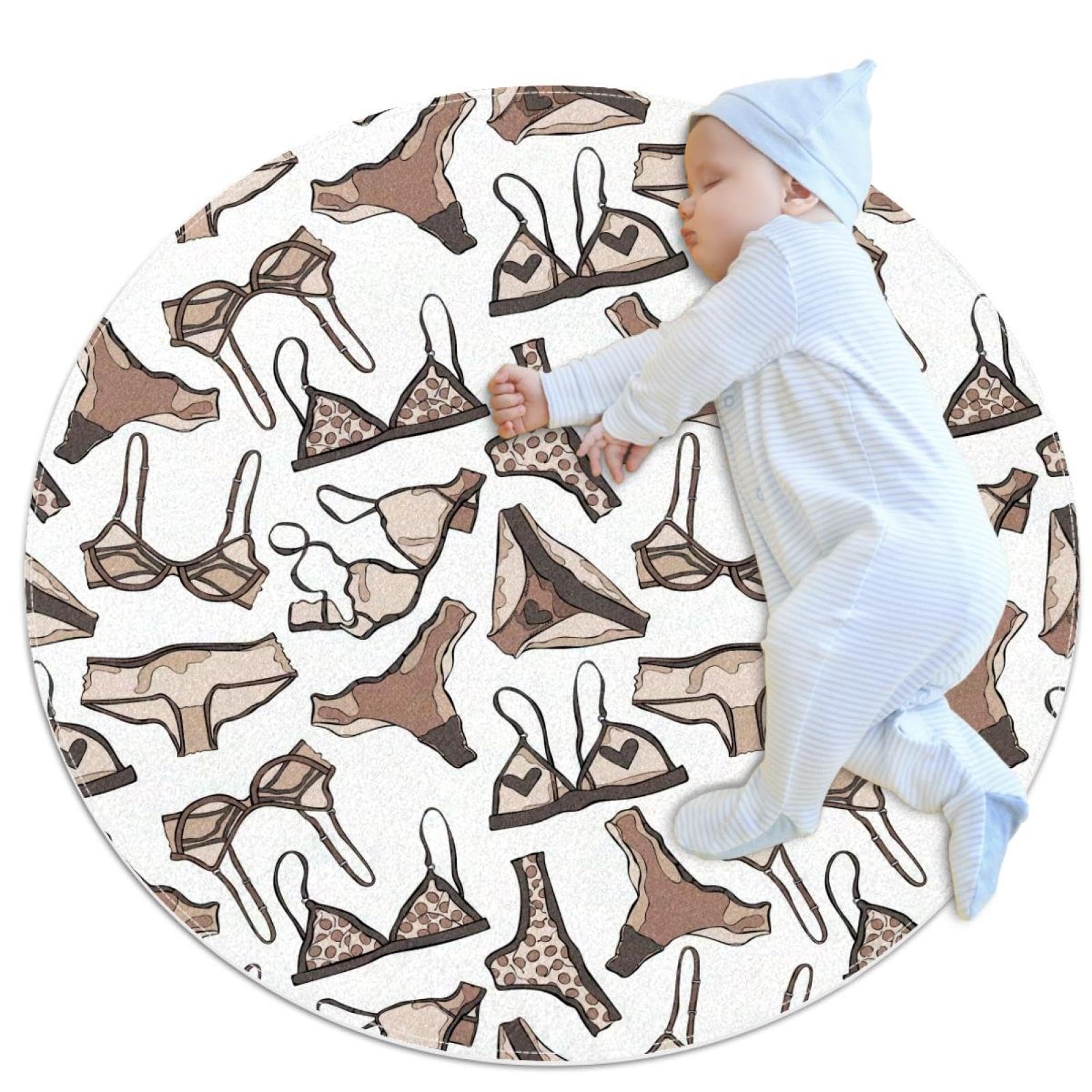 Paillasson pour canapé et chambre tapis de salle de bain rond 1m