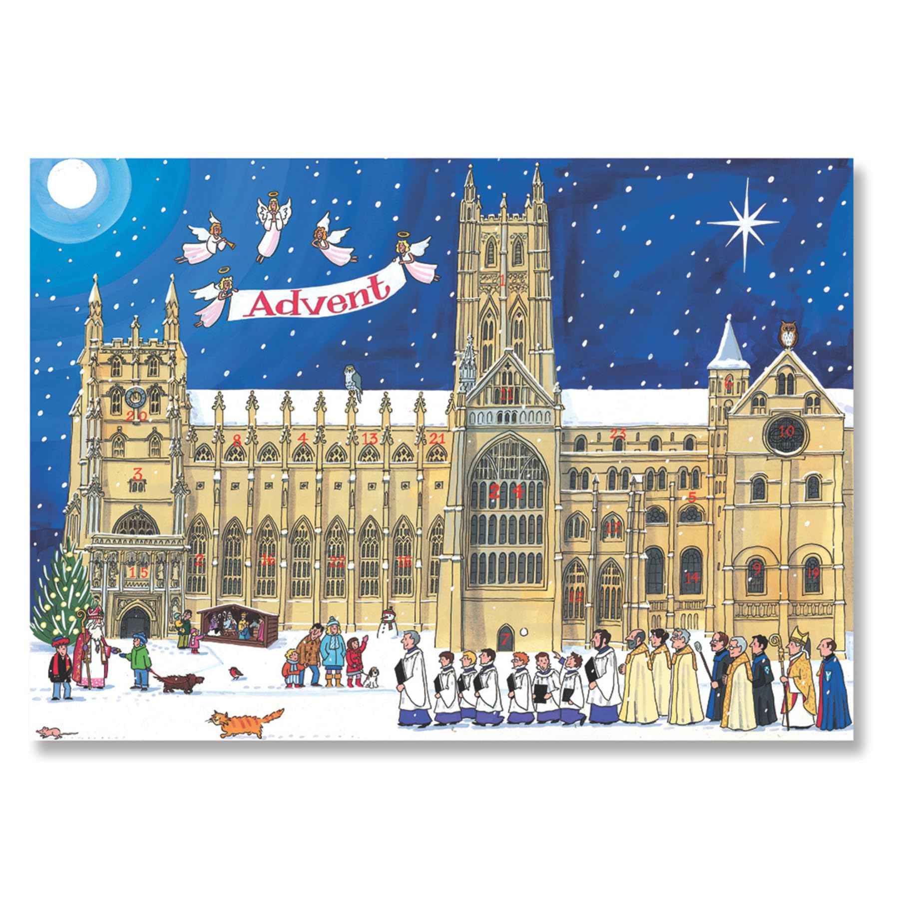 Alison Gardiner Traditional Advent Calendar: Christmas at the Cathedral
