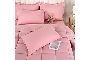 DOWNCOOL Cute Full Size Comforter Set in Pink