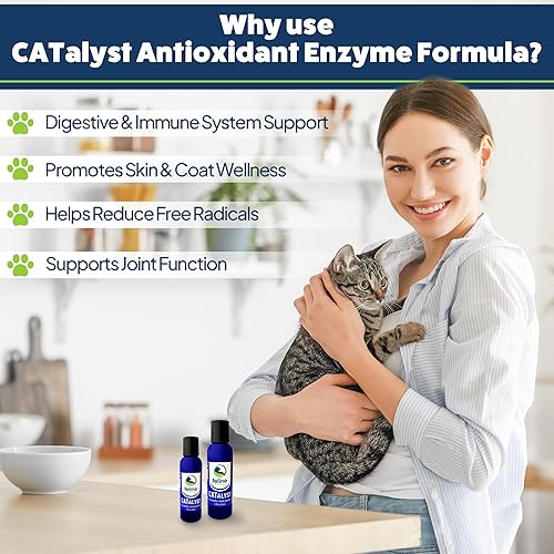 Miniatura 2 de Catalyst - Fórmula enzimática antioxidante para gatos - Enzima digestiva para gatos - Enzimas digestivas para gatos - Soporte digestivo para gatos -