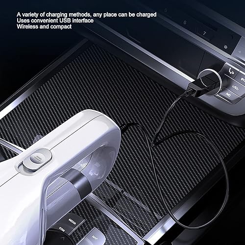 Miniatura 3 de Aspiradora inalámbrica, potente aspiradora de succión de 12000 pa con cepillo de boquilla de succión largo y manguera extendida, aspiradora de mano