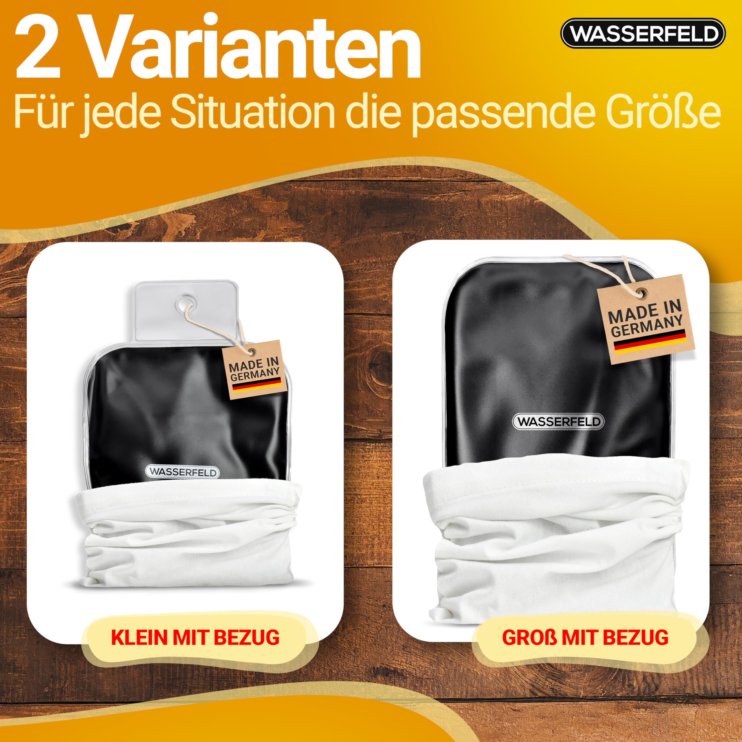 WASSERFELD® Moorkissen für Mikrowelle XXL - Therapeutisches Wärmekissen zur natürlichen Linderung von Schmerzen und Verspannungen in Nacken, Schulter, Rücken oder Bauch