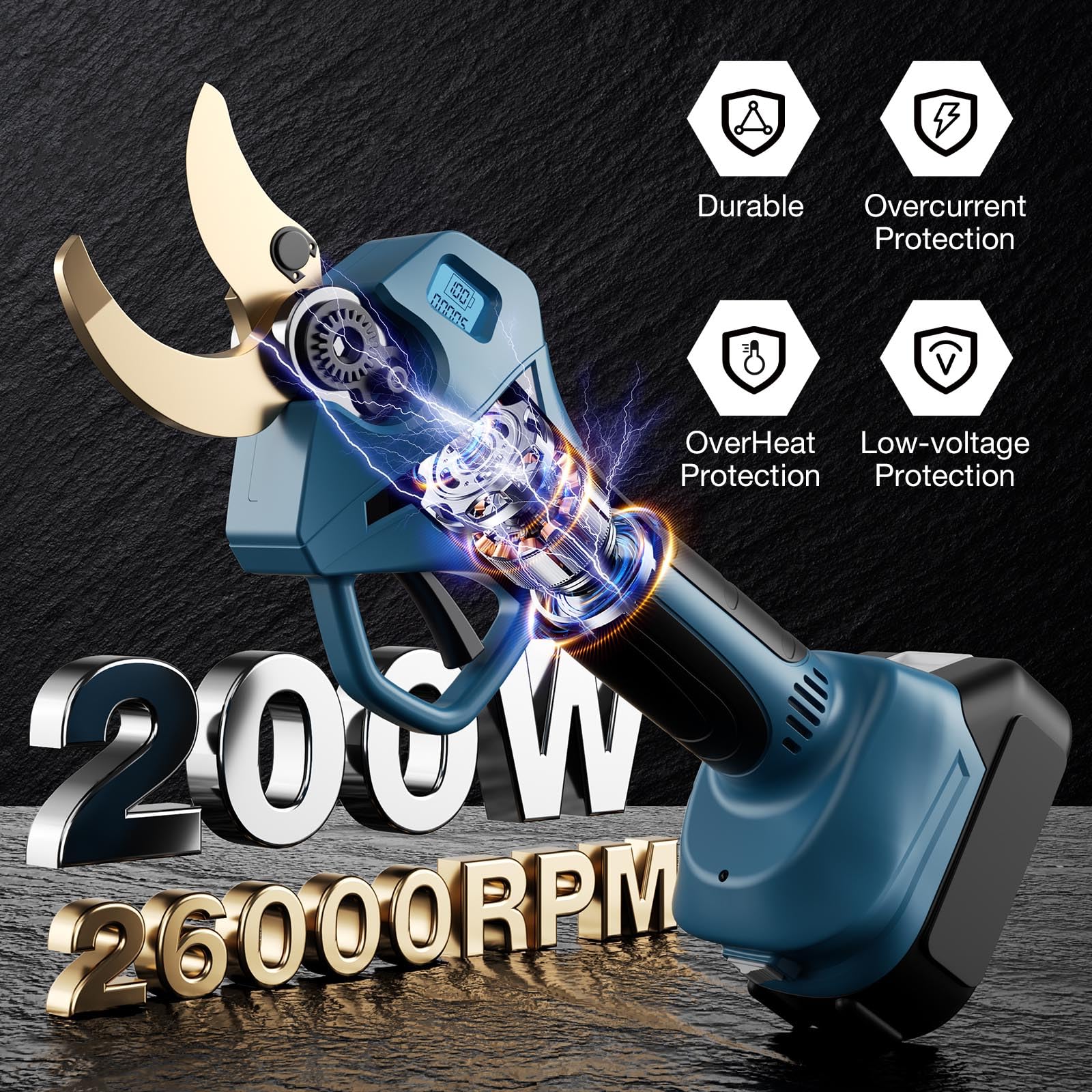Tijeras Eléctricas Para Podar - Compatibles Con Baterías Makita 18V - Corta Hasta 40mm