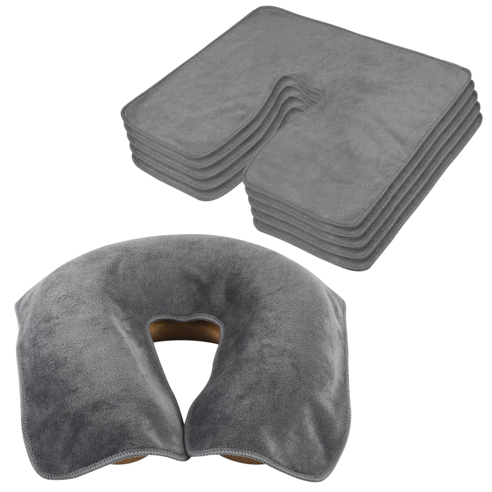 SINLAND Microfiber Face Cradle Covers Large Size Soft and Reusable Non-Stick Massage Headrest Cover Suitable for Any Massage Tables & Massage Chair-image-46