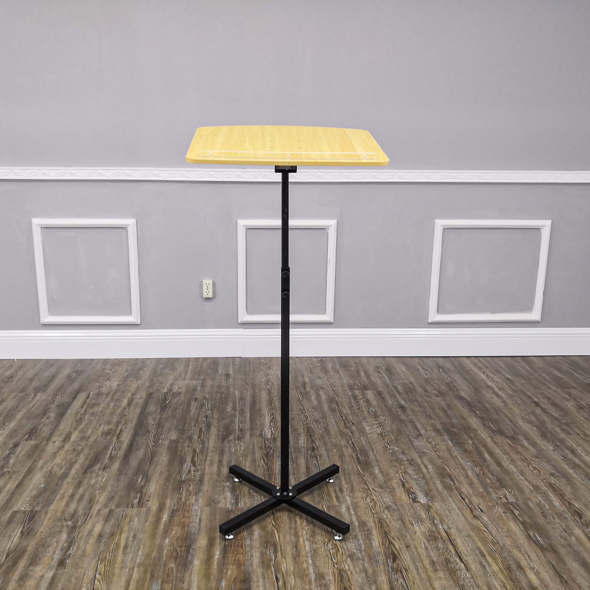 Snapklik.com : FixtureDisplays Adjustable Height And Angle Metal Stand ...