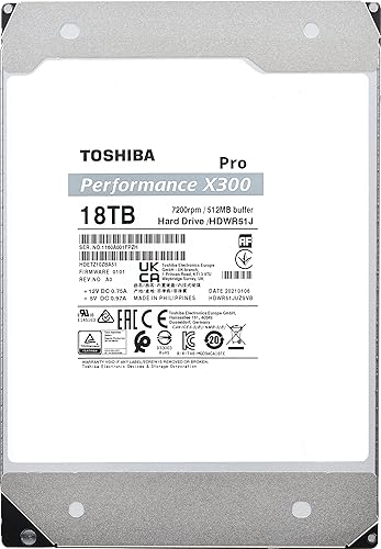 Miniatura 53 de Toshiba X300 PRO 14TB Alto Rendimiento de Carga de Trabajo para Profesionales Creativos Disco Duro Interno de 3.5 Pulgadas - Hasta 300 TB/año Tasa