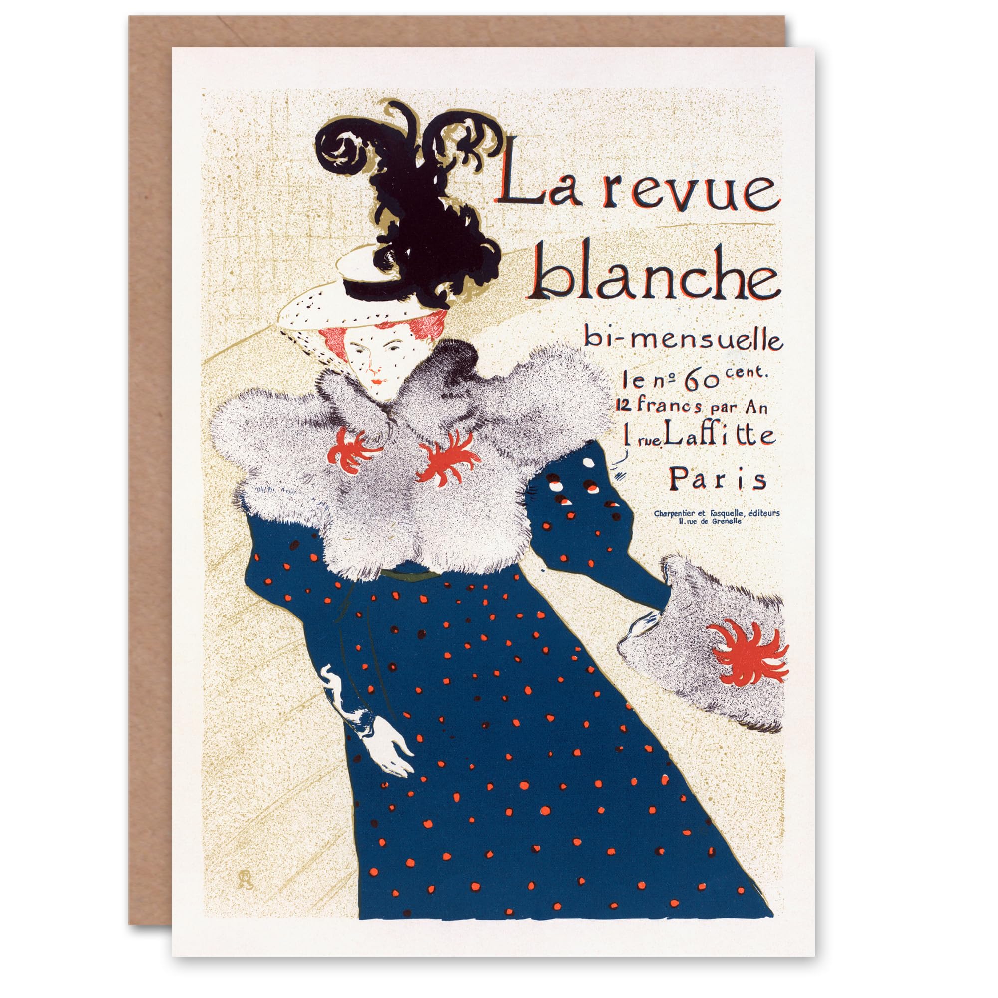 Artery8 Toulouse Lautrec Art Card La Revue Blanche Advert