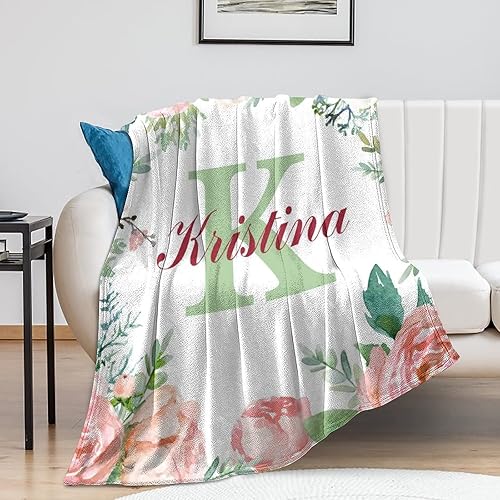 Miniatura 10 de Manta de bebé personalizada para niñas con nombre, manta de bebé personalizada con nombre, manta de envoltura floral para recién nacidos, niños