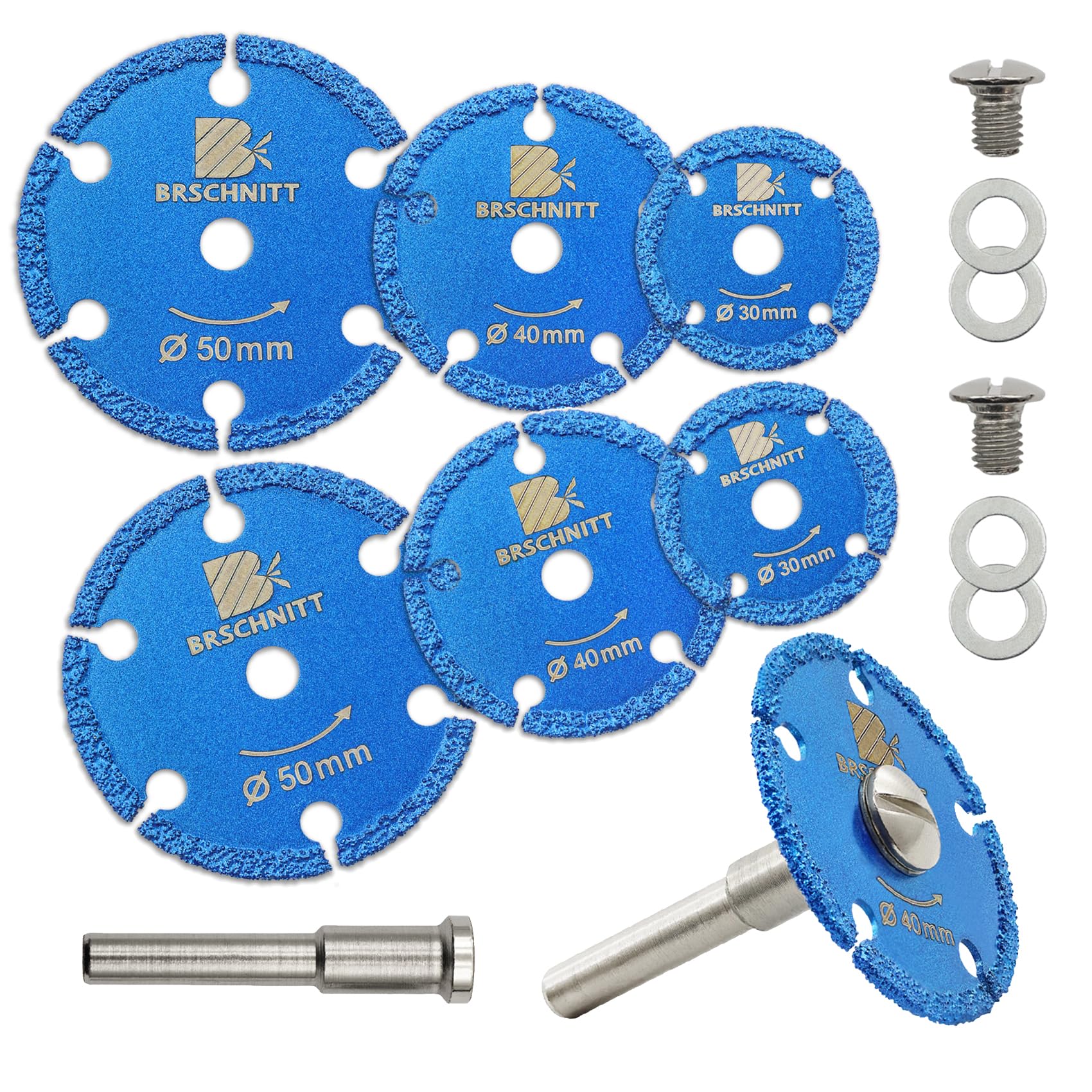 Mini diamentowa tarcza do piły tarczowej 30/40/50 mm (2 zestawy) metal i tarcza do cięcia ze stali nierdzewnej do drewna/metalu/tworzywa sztucznego