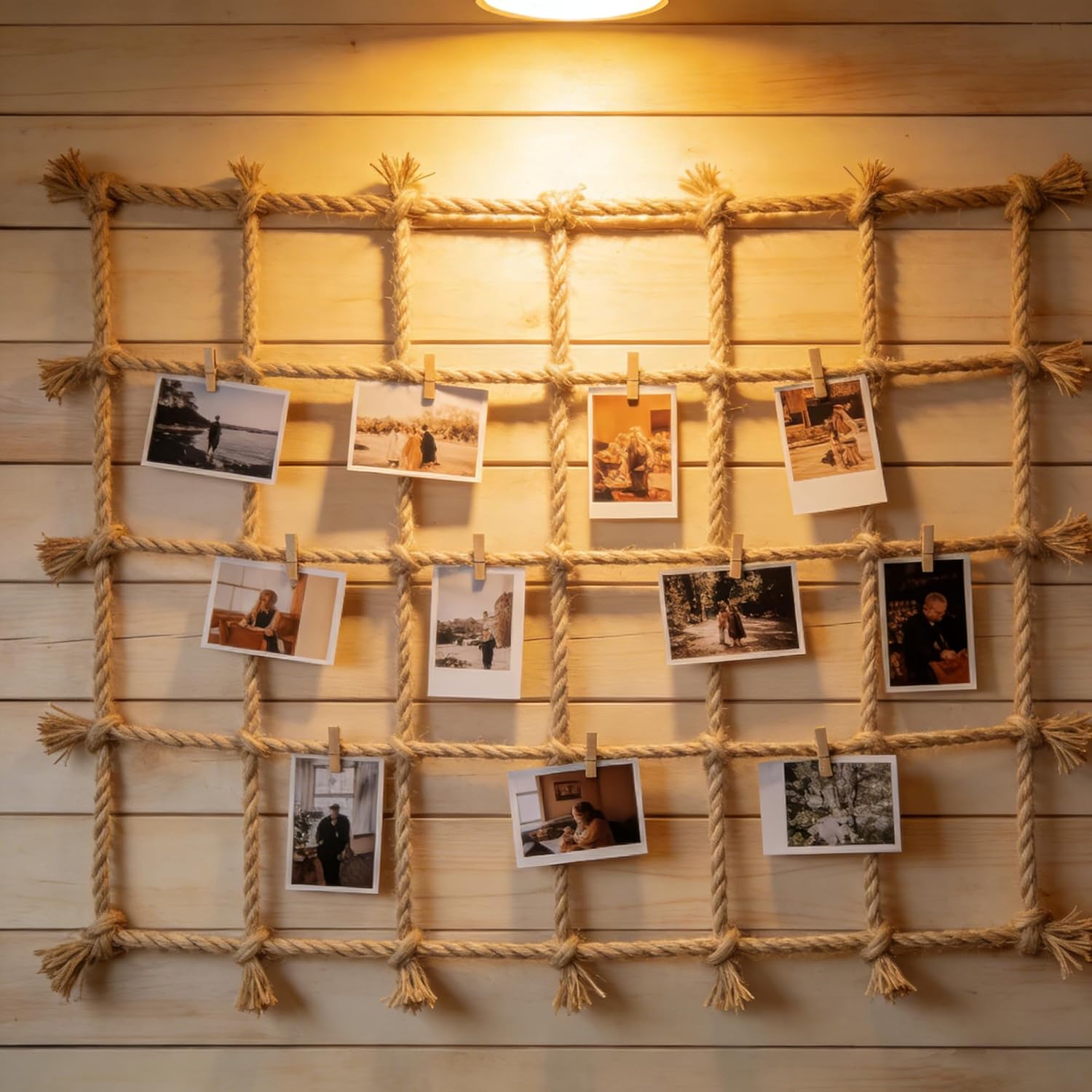 Jute Rope Natural Jute Manila Rope Nautical Hemp Rope Twisted Natural Thick Heavy Duty Ropes for Crafts, Bundling,Anchor, Hammock, Nautical, Tug of War, Railings,Decorate (1 in X 50 Ft)