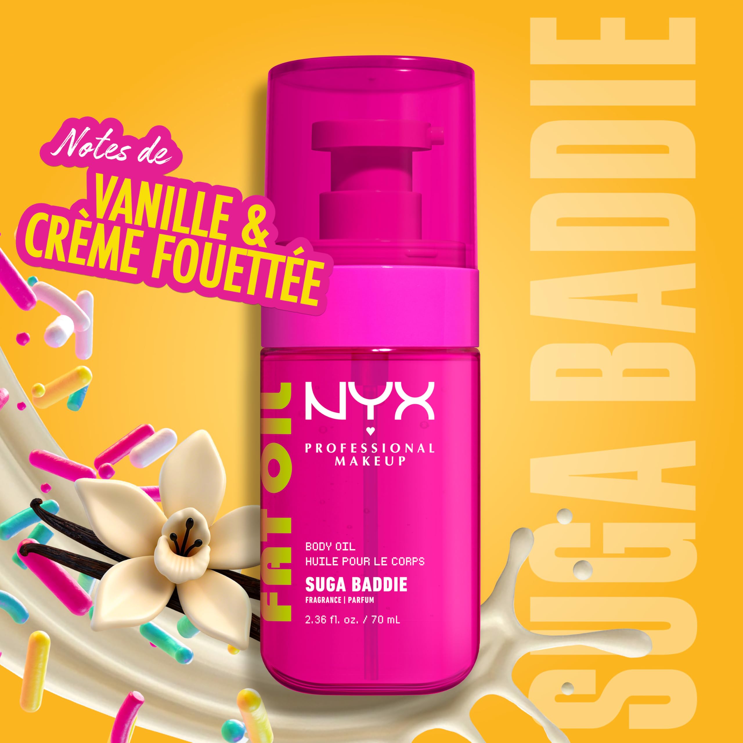 NYX Professional Makeup Coffret SUGA BADDIE 3 Pièces Vanille Crème 50ml