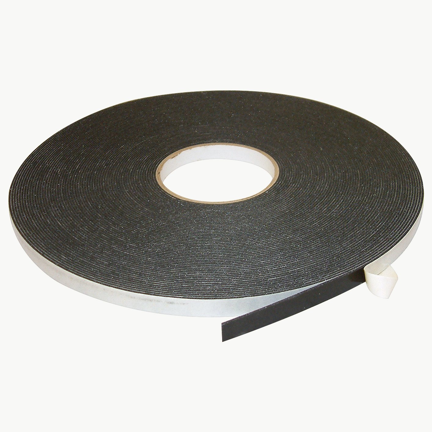 JVCC Polyethylene Foam Tape [Double-Sided, Closed Cell, 1/16 inch thick] (DC-PEF06A): 1/2 in. x 36 yds. x 1/16 in. thick (2 rolls black )
