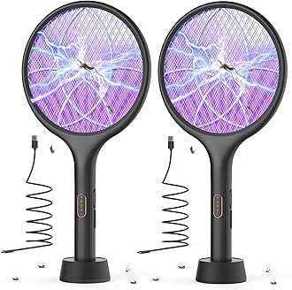 YISSVIC Electric Insect Killer Racket, 4000V High Voltage Mosquito Trap