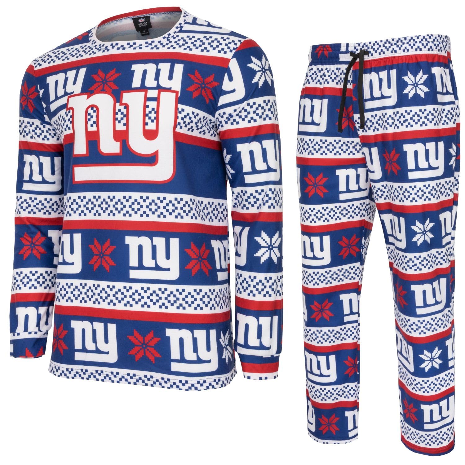 FOCO NFL Winter XMAS Pyjama Set - New York Giants - M