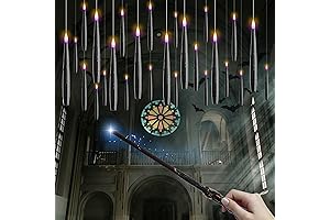 Harry Potter Floating Candles & Flame Wand with Magic Wand