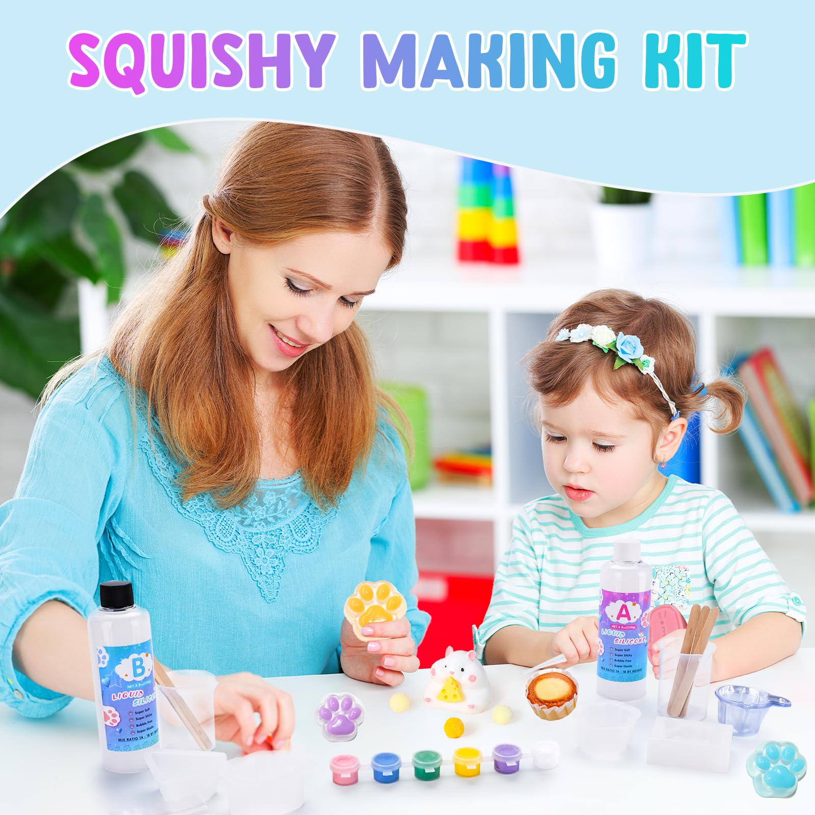 Płynny silikon do Taba Squishy, guma silikonowa 1:1, zestaw DIY, Squishy Maker