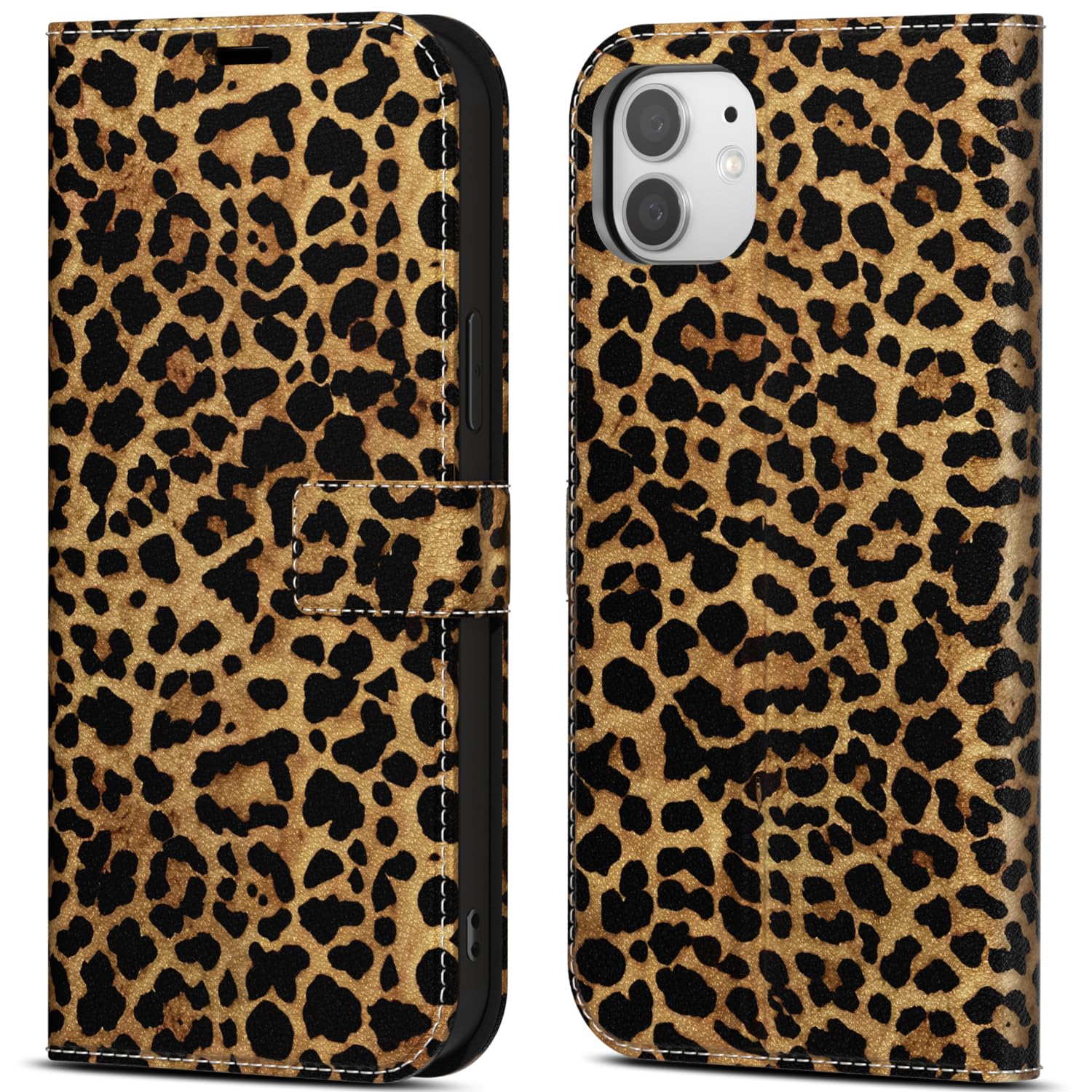 Svanove for iPhone 12 Mini Wallet Case for Women, Flip Folio Purse Leather Phone Case with Credit Card Holder Slot RFID Blocking, Full Body Girly Cute