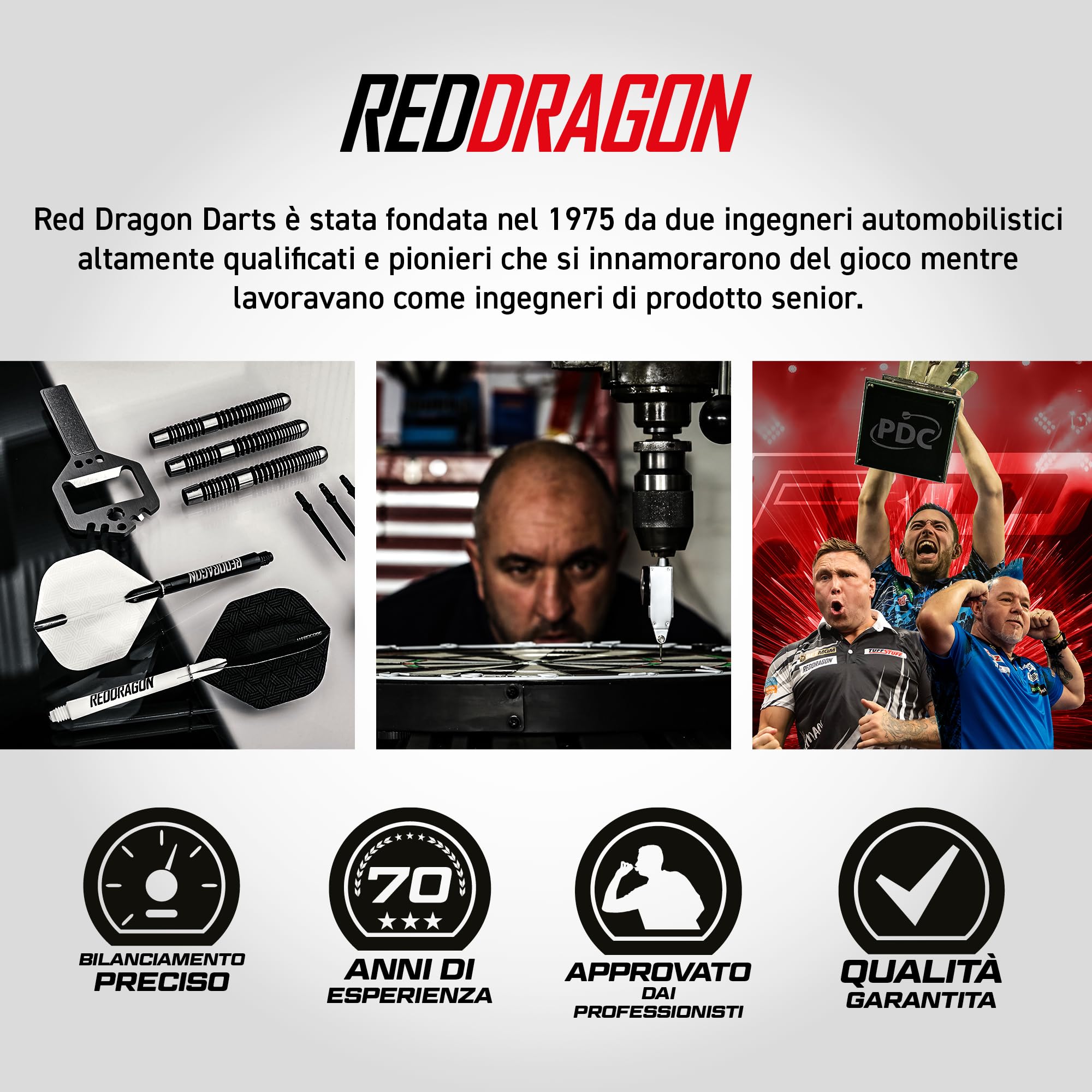 RED DRAGON Pegasus Switch Point – Powered by Winmau Darts | Punta in acciaio da 24 g | Set di freccette professionali all'80% in tungsteno | Esclusivo set di freccette Amazon con custodia