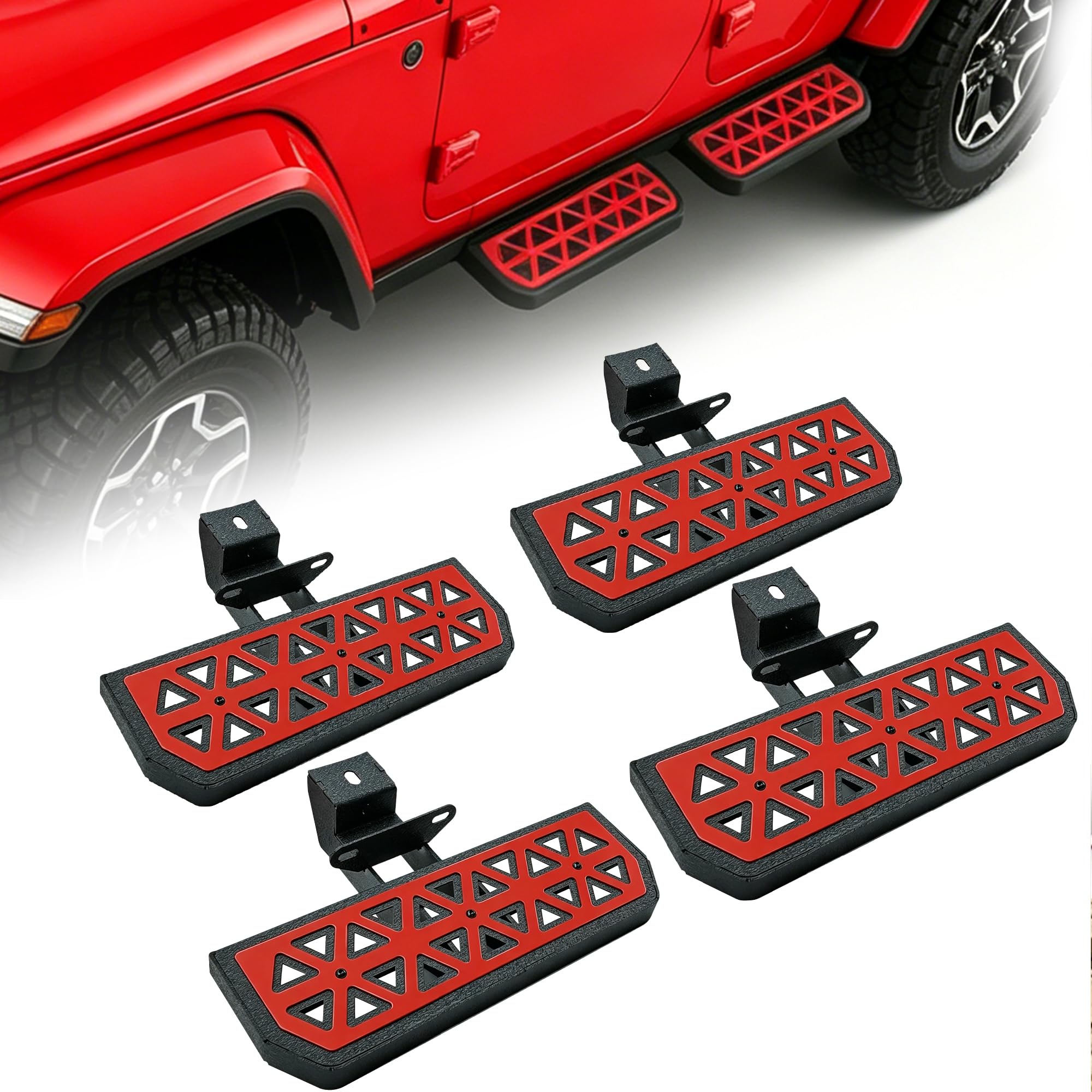 Photo 1 of Running Boards Side Steps Fit for Jeep Gladiator JT 4 Doors 2019-2026