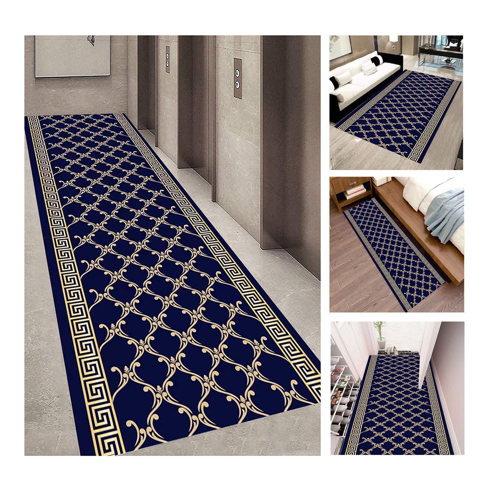 Tapis lavable et clivable anti-glisse avec support caoutchouc pour la cuisine