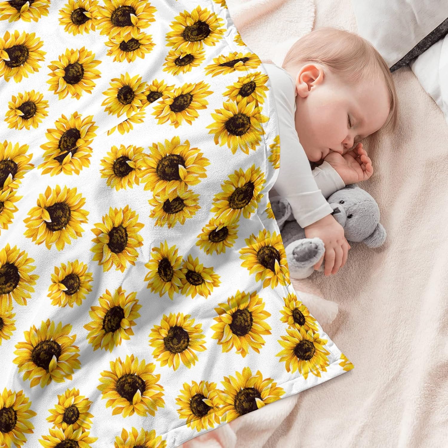 Sublimation Throw Blanket - Customizable, Heat Press, White, 50"x40"