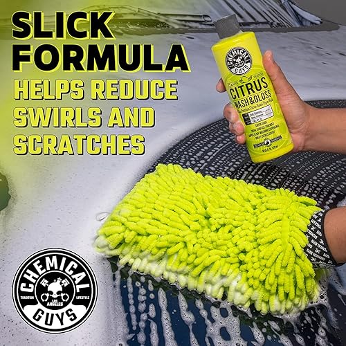 Miniatura 3 de Chemical Guys Citrus Wash & Gloss y Honeydew Snow Foam Foaming Car Wash - Paquete combinado de limpieza profunda y mantenimiento (botellas de 2-16