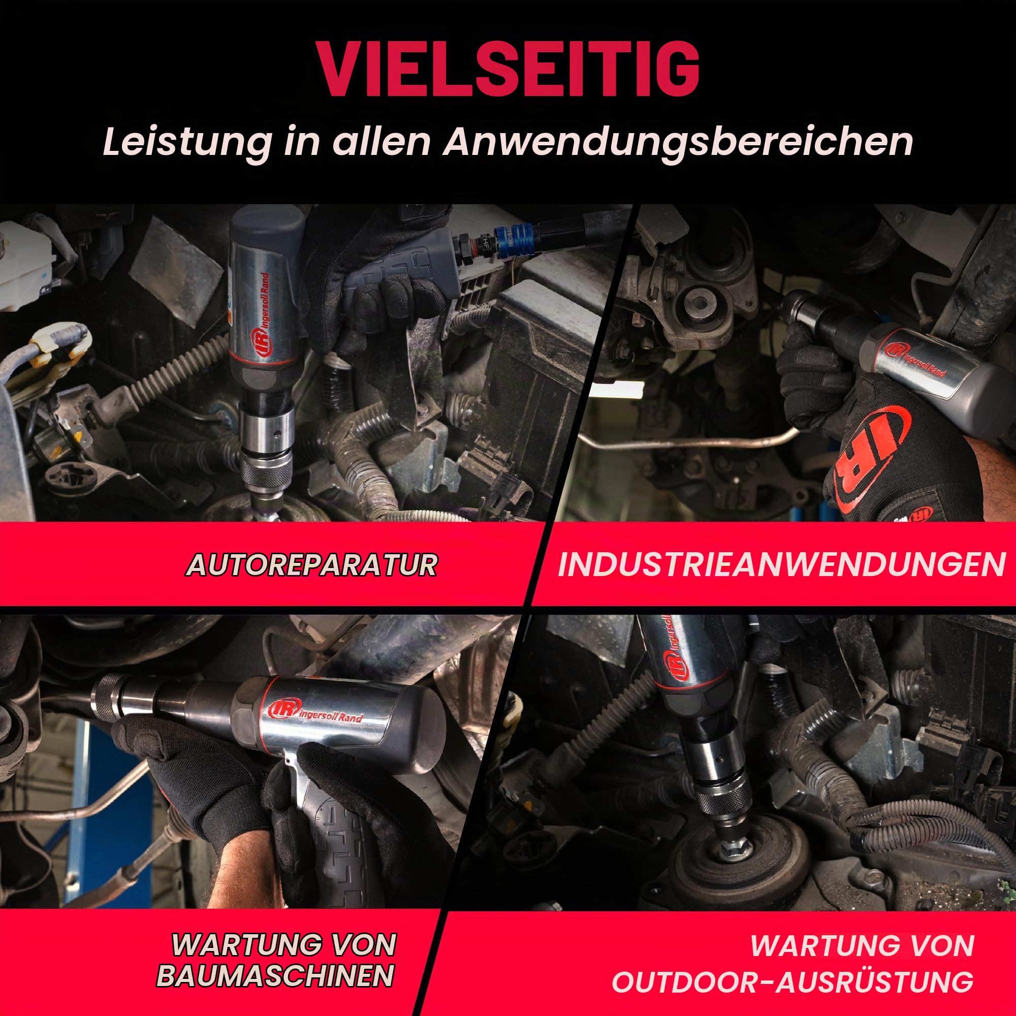 Ingersoll Rand Air Hammer 114GQC by Ingersoll-Rand | Inklusive 3 Meißelaufsätzen, 3.500 BPM max, ideal für Reparaturen von Auspuffanlagen und allgemeine Wartungsaufgaben