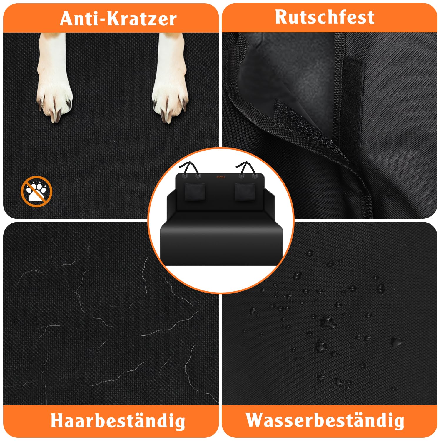 Alfheim Universeller Kofferraumschutz für Hunde Premium Kofferraumschutzmatte, Wasserdicht & Kratzfest, Passend für Limousinen und Klein Mittelklasse SUVs