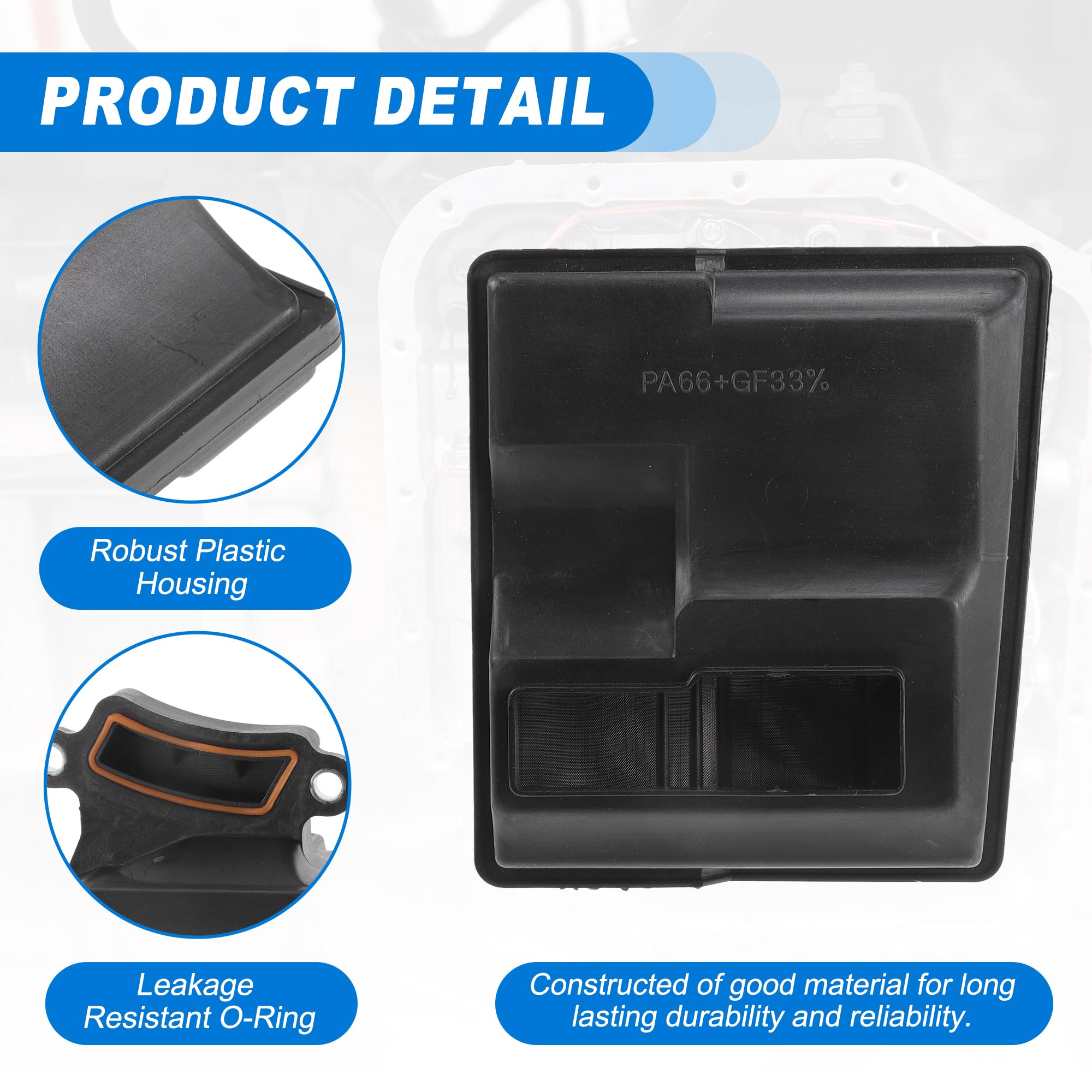 QUARKZMAN Automatikgetriebe-Filterölwanne Für Volvo S60 11-14 1 Stück | Schwarz, Kunststoff, TF-80SC, TF-81SC, AF40, AF21, Für Volvo XC90 09, Für Mazda CX-7 07-09, Für Ford Fusion 06-09, Usw.
