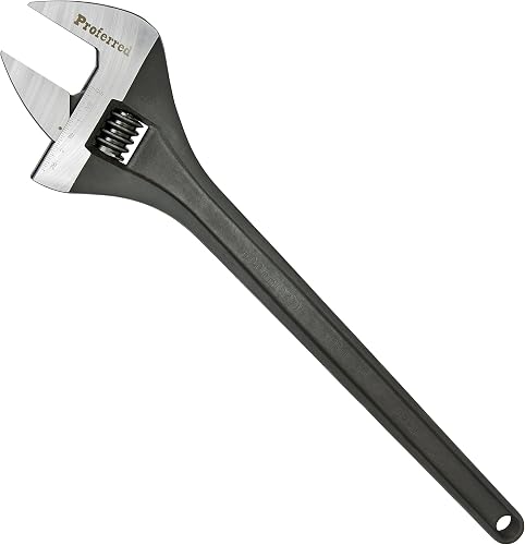 T05009 Standard Adjustable Wrench, Phosphate Finish, 24",BLACK PHOS