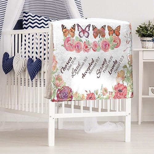 Miniatura 3 de Manta bíblica personalizada, regalos bíblicos personalizados, manta de franela suave personalizada de 40 x 30 pulgadas para mascotas