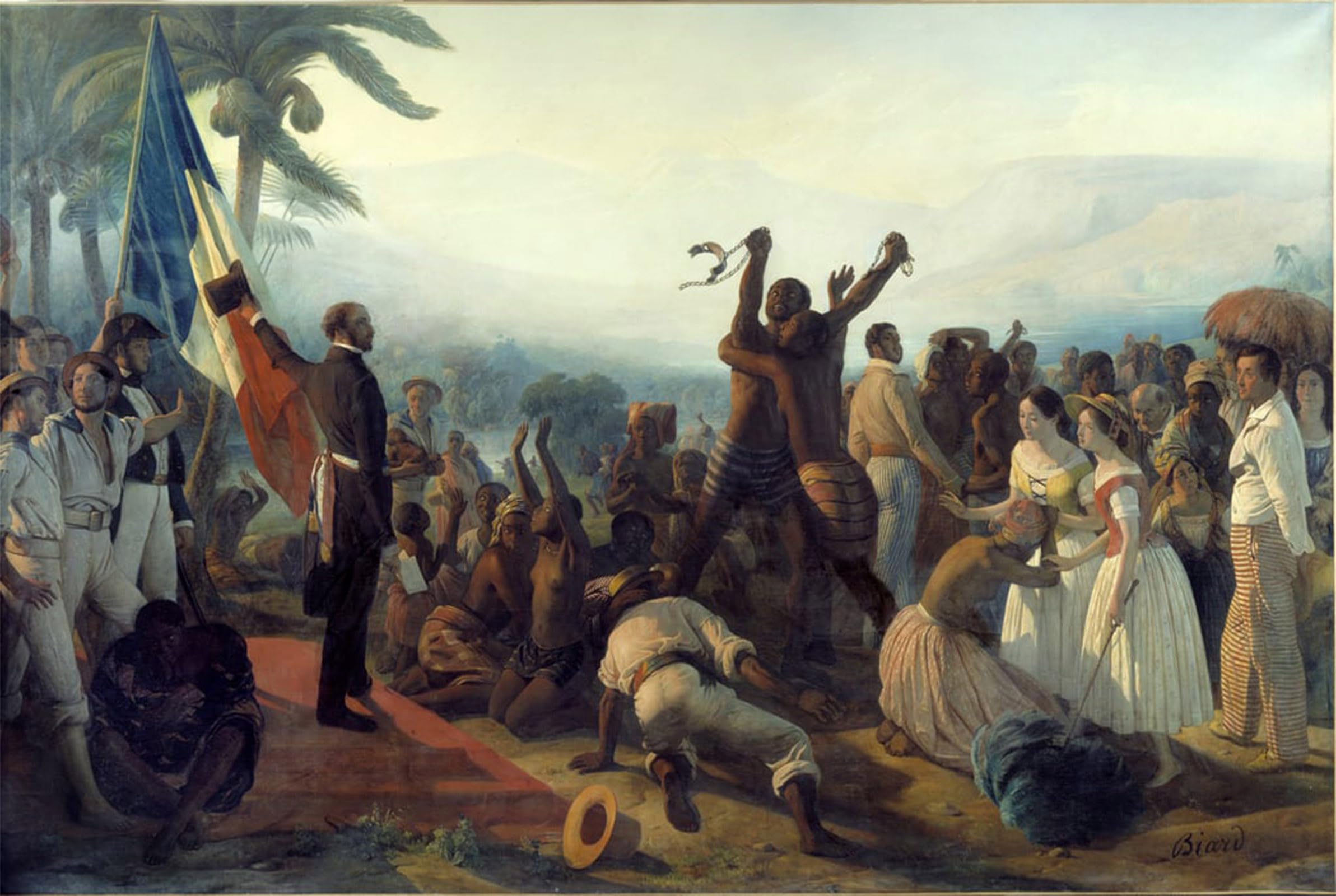 POSTERIIk Famous Animal Posters Vintage Picture Proclamation of the Abolition of in the French Colonies on April by François Auguste Biard Modern Wall Decor for Home Decor 60x90cm