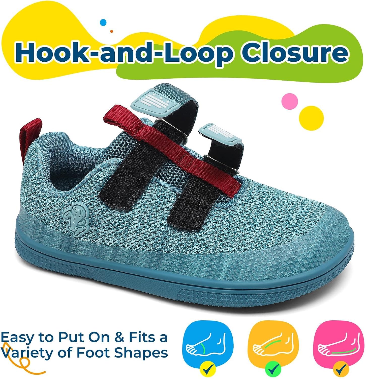 SAGUARO Kids Barefoot Shoes Wide Toe Box Sneakers Zero Drop Minimalist Non-Slip Walking Shoe