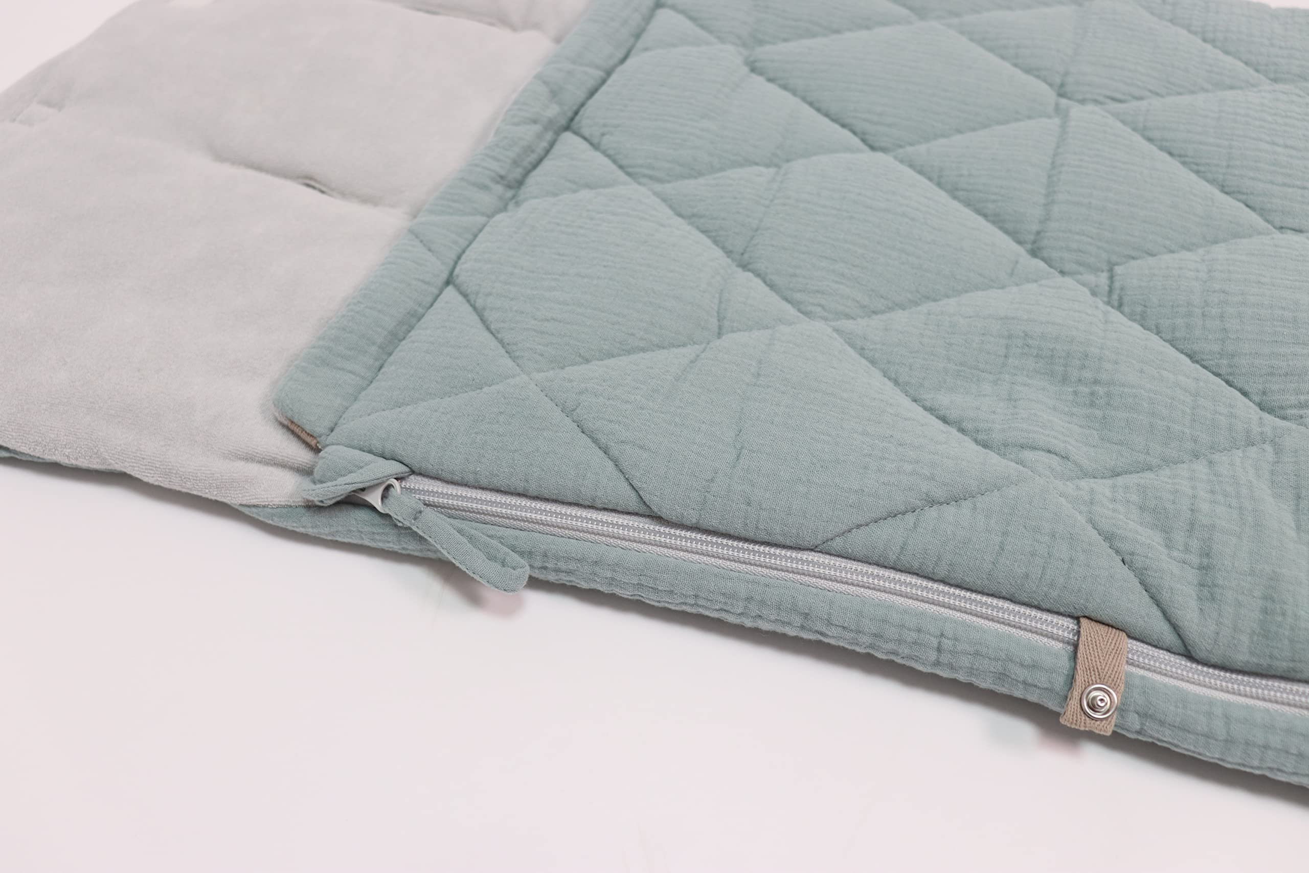 KAISER ANNY Sommer Fußsack 6-36 Monate Fb. slit green